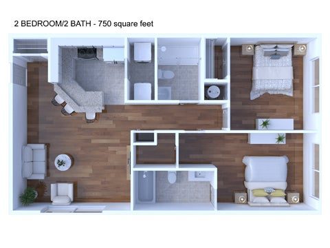 Floor plan of the The Columbia at Lawyers Ridge